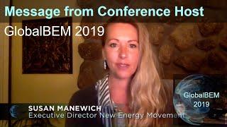 Susan Manewich, host at GlobalBEM 2019 | #HiddenEnergy #JeaneManning