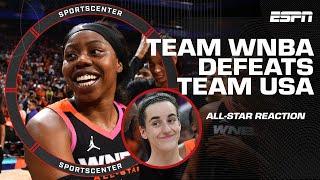 All-Star REACTION  Arike Ogunbowale & Caitlin Clark make history in Team WNBA’s win | SportsCenter