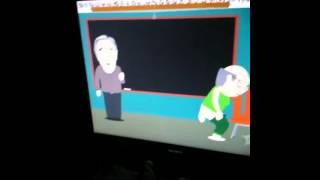 Mrs garrison throws shit at the teacher