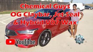 Chemical Guys OG Clay Bar, Jet Seal & Hybrid V07 Wax