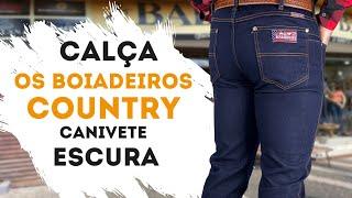 CALÇA COUNTRY MASCULINA CANIVETE OS BOIADEIROS AMACIADA- DEMONSTRAÇÃO LOJA BADANA REF - 900