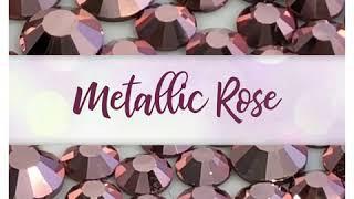 Rhinestones Unlimited Preciosa EXCLUSIVE Metallic Rose