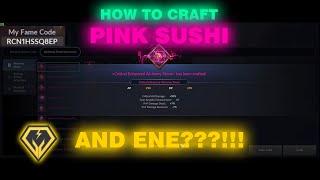 BLACK DESERT MOBILE HOW  TO CRAFT PINK SUSHI AND ENE???!!!