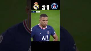 Real Madrid vs PSG | UCL 2021 | #benzema vs #mbappe #youtube #shorts