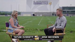 Josh McCown Talks About His Coaching Style & Communicating with Quarterback J.J. McCarthy