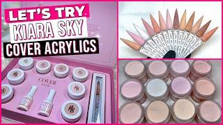 Kiara Sky New Cover Acrylic Swatches | LIMITED EDITION Pro Kit Review #acrylicnails