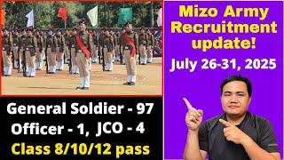 Mizo Territorial Army (Home & Hearth) lak hun a chiang ta! Class 8/10/12/Graduate pass tan