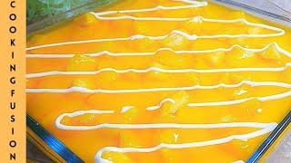 Creamy Mango Trifle Recipe | Mango Custard Trifle | Cooking Fusion Recipe