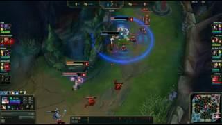 Clean 3 v 3 botlane level 1 fight Sona Op support / League of legends