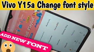 Vivo Y15a font style change // vivo y15a font setting