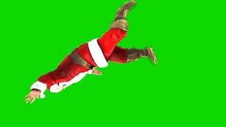 failed dance of Santa Claus  .  Footage  .  Green screen  /  Chromakey