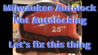 Milwaukee AutoLock Tape Measure - Repaired