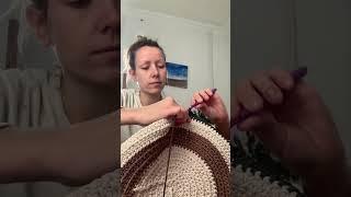 Ковер крючком из остатков пряжи. Начало положено🫶 #crochet #вязаниекрючком