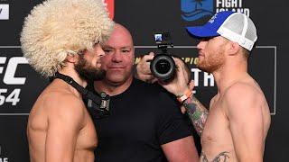 UFC 254: Weigh-in Faceoffs