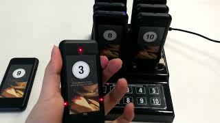 Restaurant order taking pager system 