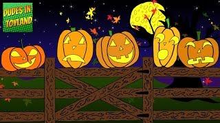 Five Little Pumpkins Sitting on a Gate - Halloween songs for kids cartoon YouTube video