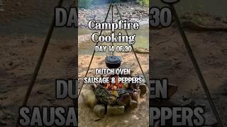 Campfire Cooking: Day 14 of 30: DUTCH OVEN SAUSAGE AND PEPPERS | Gluten-Free, Whole Food Recipes