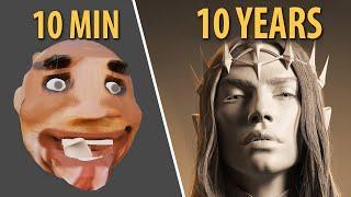 10 Minutes vs. 10 Years of Sculpting