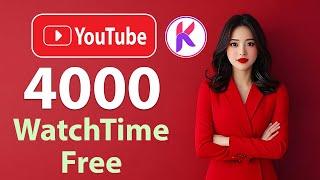 4000 YouTube Watch Hours Hack No Cost, No Fuss! #youtube4k #4000watchtime #watchtime