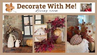 COZY FALL DECOR 2024  ROOM MAKEOVER LIVING ROOM HOME DECOR MANTEL DECORATING IDEAS