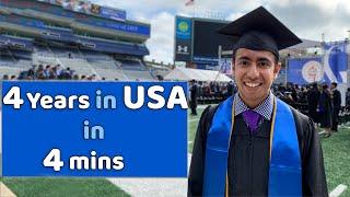 My 4 Years in College in 4 mins! INDIA to AMERICA!