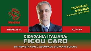 INSIEME AO VIVO | Cidadania italiana: Ficou caro!