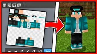 How To Make HD Skins For MCPE (1.16+) - IOS & Android - Minecraft Bedrock Edition