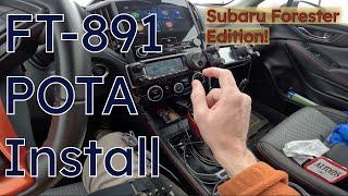 Mobile FT 891 POTA Install Subaru Forester