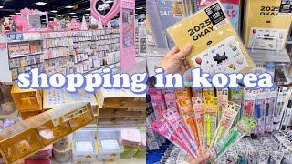 shopping in korea vlog  daiso stationery haul  erasable highlighter, 2025 journal supplies