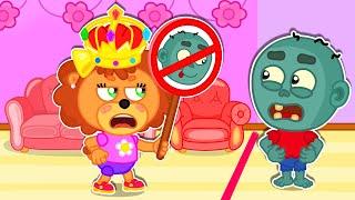 Lion Family | Princesses vs Zombies - Learning to Share the Room and other Fun Stories for Kids