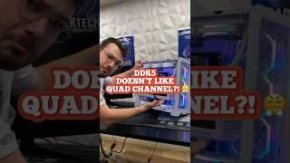 DDR5 doesn’t like quad channel!  #ddr5 #techvideo #pcrepair #gamingpc #pcbuild