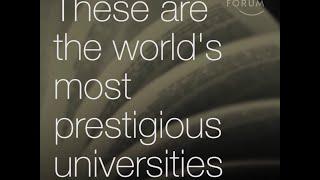 These are the world's most prestigious universities