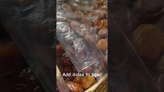 Making almond dates 