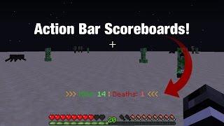 Minecraft Action-bar Scoreboard Displays!