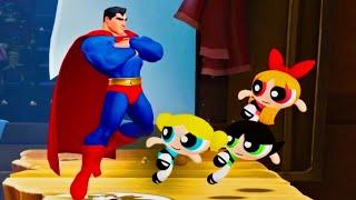 MultiVersus - The Powerpuff Girls talk about Superman Voice Line HD