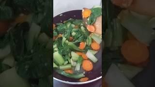 Tumis pokcoy wortel