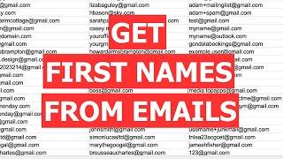 How to Get First Names of Email Addresses and Clean Email List