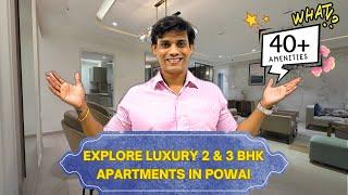 Luxurious 2 & 3 BHK Apartments in POWAI | Ready to move | #powai #freehold #gatedcommunity #ytshorts