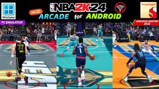  NBA2K24 ANDROID ARCADE: (Modded NBA2K23) Gameplay Test/PC Emulator/Nba Winlator/Kobe Presentation