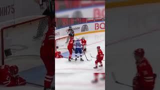 Slapstick comedy or puck clearance from KHL?