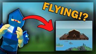 I FOUND OUT HOW TO SKYBASE IN THE SURVIVAL GAME OMG IM FLYING!?