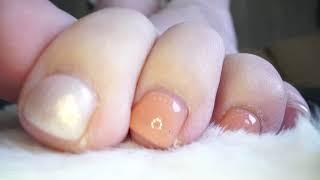 Inside Salome's fluffy slipper Macro toes feet preview