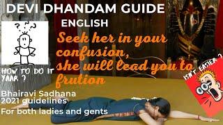 DEVI DHANDAM GUIDE | HOW TO DO DEVI DHANDAM | BHAIRAVI SADHANA 2021 FOR BOTH MEN AND WOMEN | DEVI 