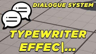 Unreal Typewriter Effect - Dialogue System Course #2