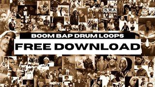 ROYALTY FREE ALL TIME HIP HOP/BOOM BAP DRUM LOOPS