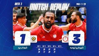 IRAN MEN'S VOLLEYBALL PREMIER LEAGUE 2024-25 | Urmia Municipality VC vs Shahdab Yazd full match