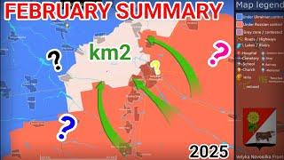 Monthly summary of advances for the Ukrainian fronts [February 2025]