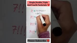 Factorial Tricks | Math tricks | math shorts #shorts #mathematics