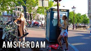  Amsterdam Stunning Sunny Hour Walking Tour 4K Netherlands City Walk