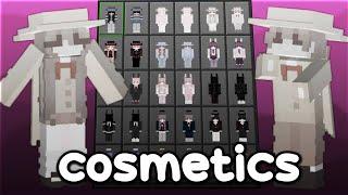  520+ cosmetics skin pack  MCPE/MCBE 1.21+ (WORKS ON HIVE!)